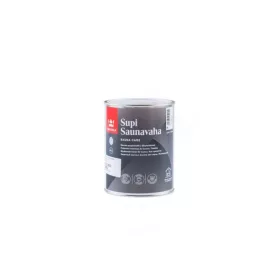   Tikkurila SUPI SAUNA WAX - viaszos szaunafesték 900ml - KELO (SZÜRKE), TVT003T  