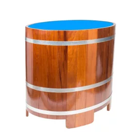   Merülődézsa test Kambala fából kék műanyag betéttel, 112x79cm - Az ár belépő nélkül értendő!