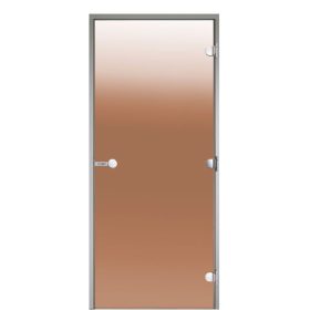   Harvia gőzkabin üvegajtó 9x21 bronz (2090x890x60 mm), változtatható nyílásirány DA92101