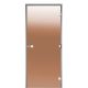 Harvia gőzkabin üvegajtó 8x21 bronz (2090x790x60 mm), változtatható nyílásirány DA82101