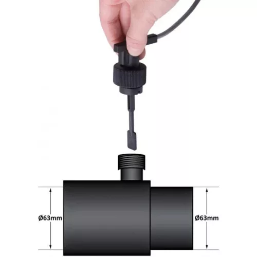 Áramláskapcsoló D63-as fittinggel