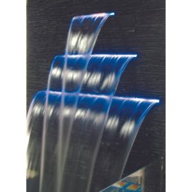 Vízkés színes LED világítással 606 x 263 mm