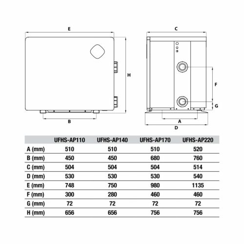AQUARK Mr. Perfect medence hőszivattyú 11 kW
