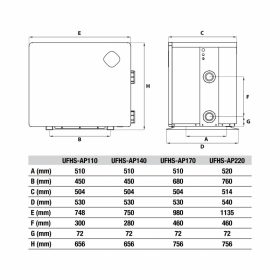 AQUARK Mr. Perfect medence hőszivattyú 14 kW