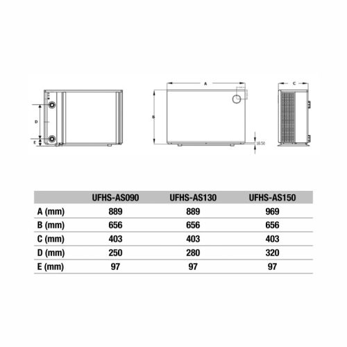 AQUARK Mr. Silence medence hőszivattyú 15 kW
