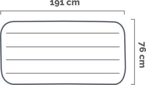 INTEX Downy felfújható matrac, 76 x 191 x 25cm (64760)