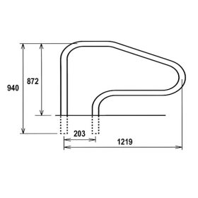 "C" tipusú korlát (1db) "C" tipusú korlát (1db)