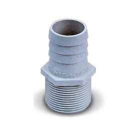 Tömlővég menetes 1 1/2", hófehér Tömlővég menetes 1 1/2", hófehér