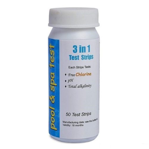 Mérőcsík készlet, szabad klór pH lugosság 50db